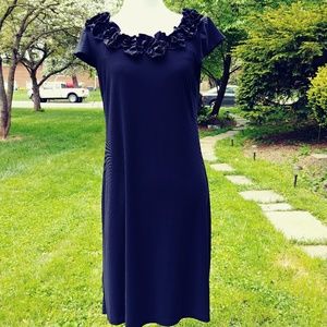 MSK black jersey dress